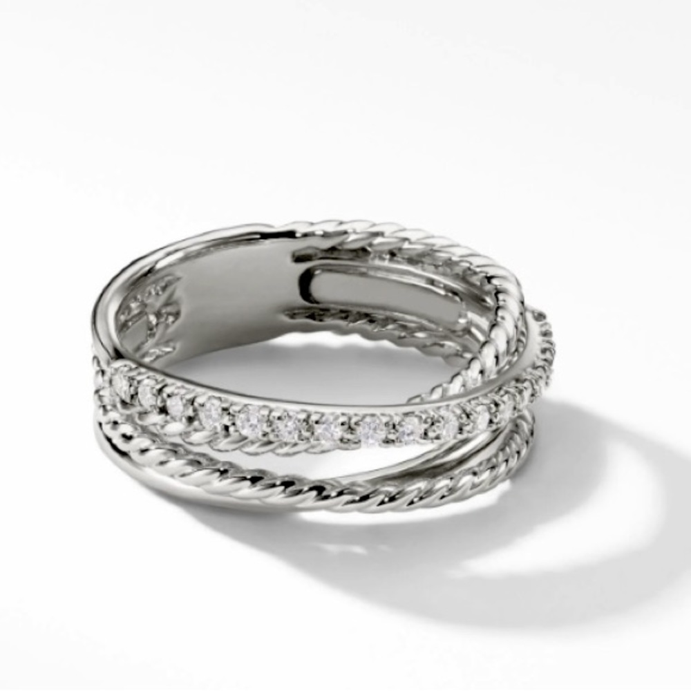 David Yurman Crossover Band Ring Sz 7.5